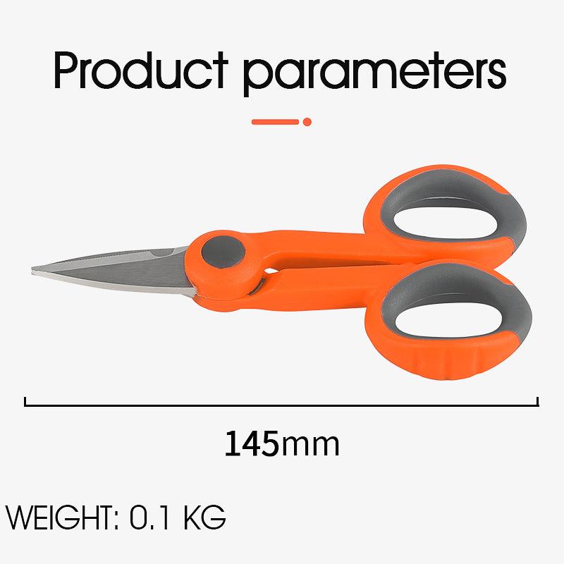 COMPTYCO Handle Electrician Sawtooth Aramid Cutting Tail Fiber Jumper Fiber Cable Scissors Fiber Optic Patch Cord Scisso