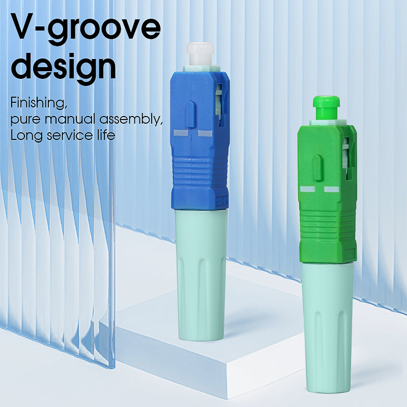 SC UPC/SC APC Fast Connector Fiber Cable Skin Cold Splicing Device Single Mode Fiber Optic Equipment Fiber Optic Quick C