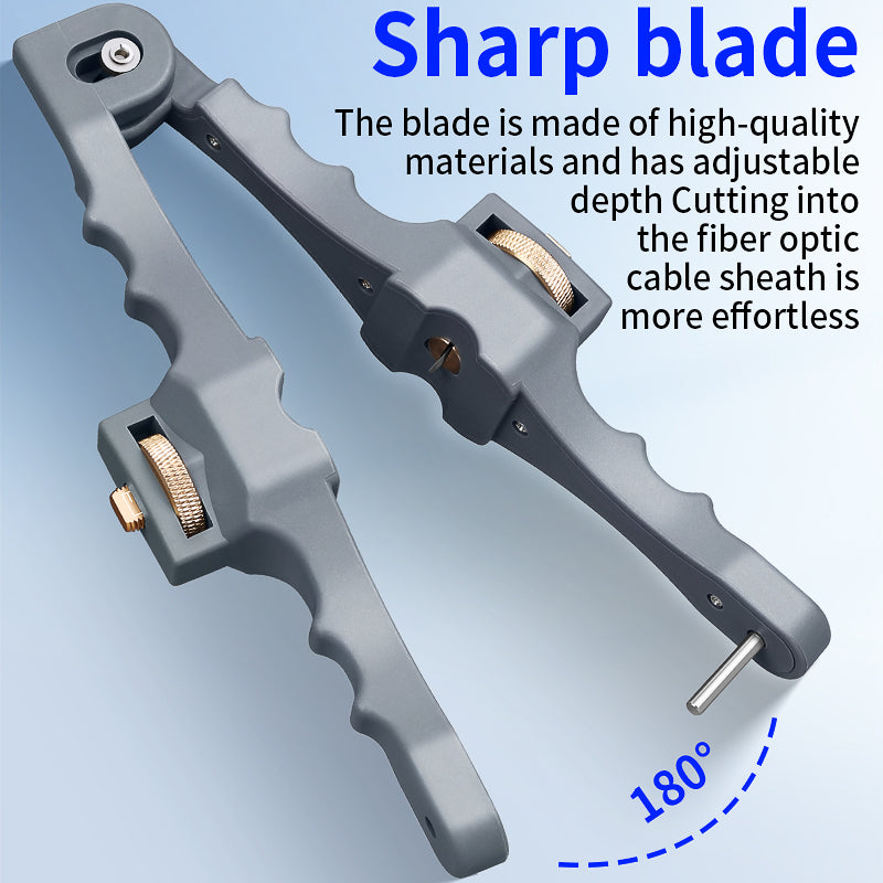 COMPTYCO FTTH SI-01 Fiber Optic Stripper 10-25MM Fiber Optic Cable Opener for Longitudinal Fiber Optic Stripping Cable S