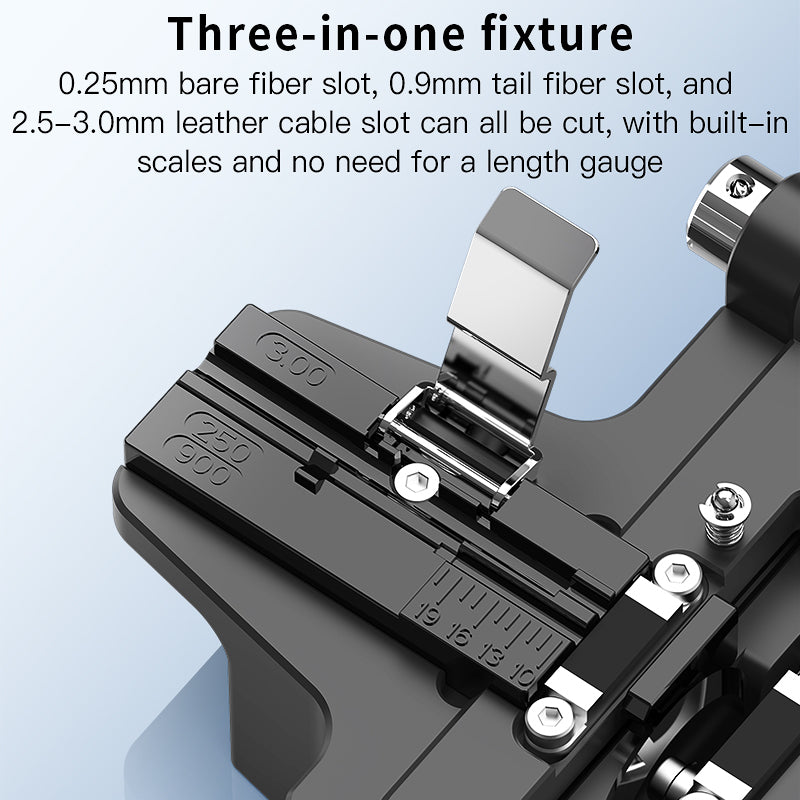 COMPTYCO High Precision One Step Knife with Scrap Box VD-50 Optical Fiber Cutter Fiber Optic Cleaver Hot Melt Fiber Clea