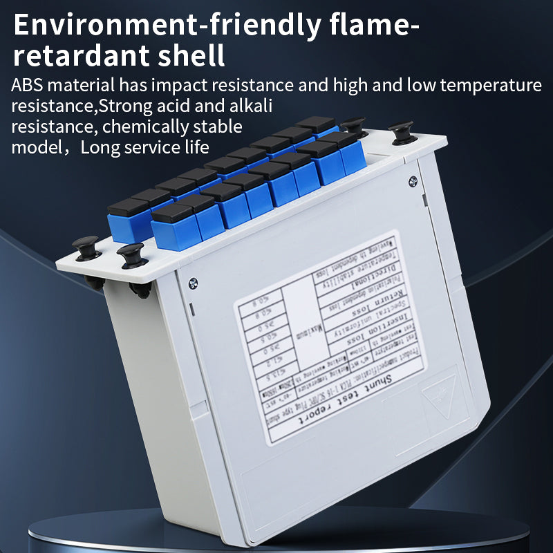 SC/UPC SC/APC PLC Splitter 1x2 1x4 1x8 1x16 Fiber Optic Splitter Box Cassette Card Inserting FTTH Fiber Optical Coupler 