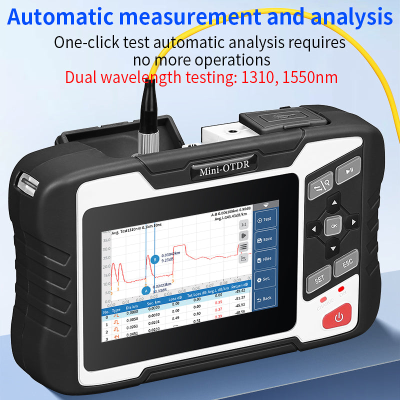 COMPTYCO FTTX AUA-100U/A Optical Time Domain Reflectometer With OPM VFL OLS Event Map 1310 1550nm Mini Fiber Optic Teste