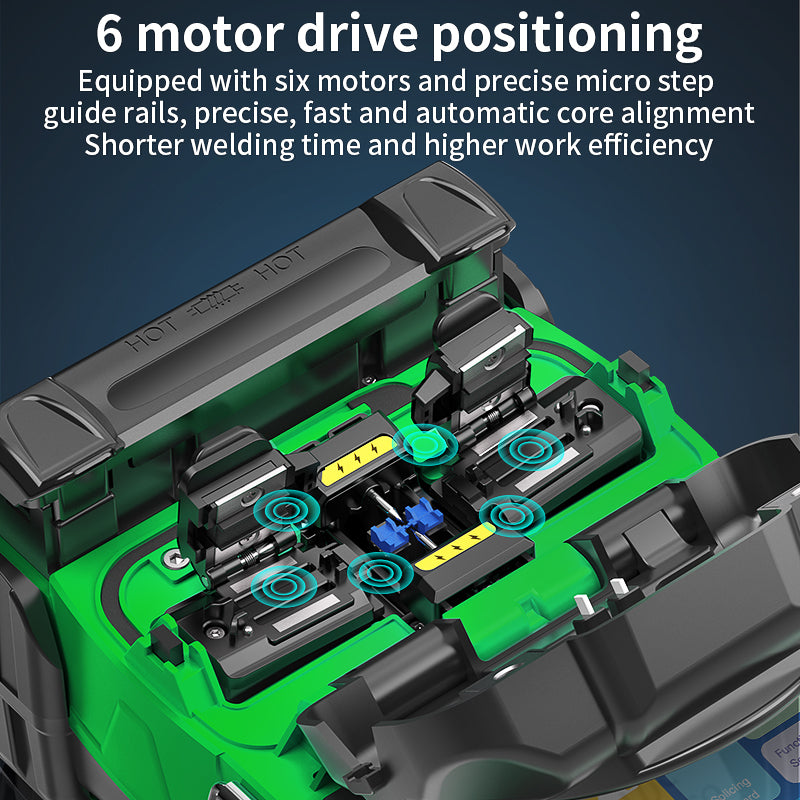 COMPTYCO L-70C Mini Optical Fiber Splicing Machine with OPM+VFL Fiber Optic Equipment 6 Motors FTTH Fiber Optic Fusion S