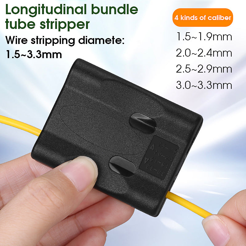 COMPTYCO Fiber Tool Loose Tube Slitter 1.5-3.3mm Longitudinal Cutter Center Bundle Tube Stripper Leather Wire Fiber Stri