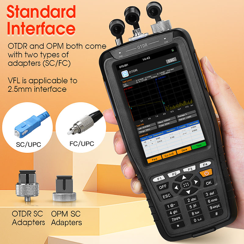 COMPTYCO AUA28U/28A Optical Time Domain Reflectometer Live Online Testing 60KM Multifunctional 1550nm Fiber Optic Tester