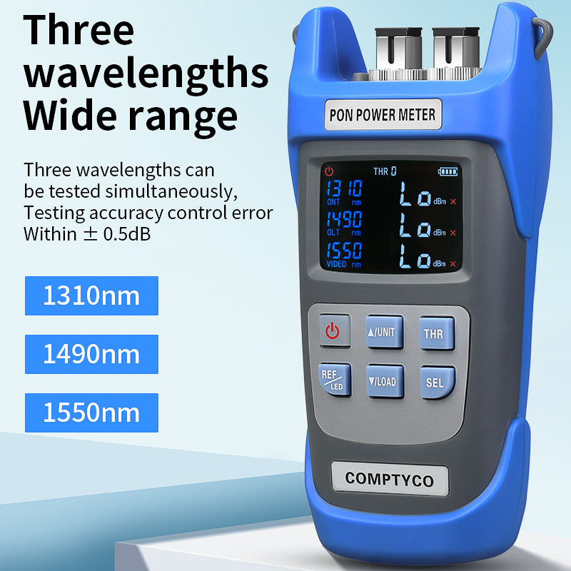 COMPTYCO AUA-C330U/A SC/FC/UPC/APC Network Detection Online test 1310 1490 1550nm 650mAh Rechargeable PON Optical Power 