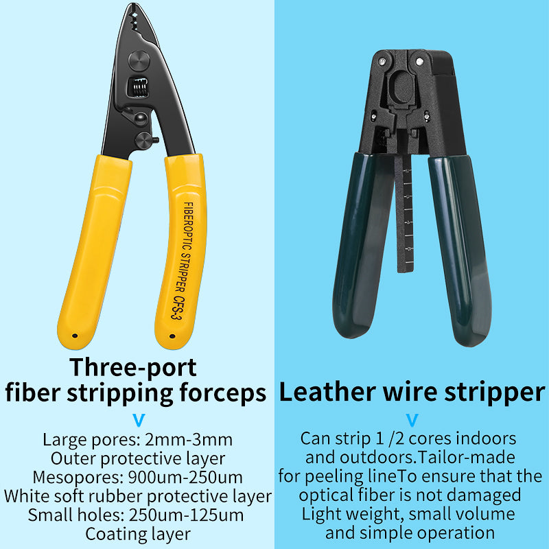 COMPTYCO FTTH Fiber Optic Tool Kit with Optical Power Meter and Visual Fault Locator FC-6S Fiber Cleaver Kit De Fibre Op