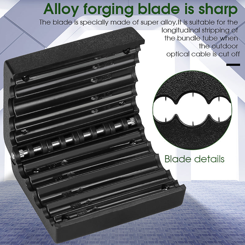 COMPTYCO Fiber Tool Loose Tube Slitter 4.5-11mm Strip Longitudinal Cutter Center Bundle Tube Stripper Leather Fiber Stri