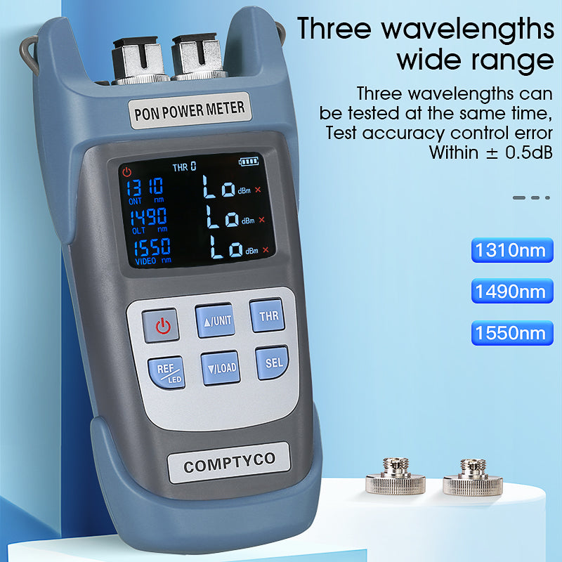 COMPTYCO AUA-330U/A SC/FC/UPC/APC FTTH Tester Network Detection Online test ONT/OLT 1310/1490/1550nm PON Optical Power M