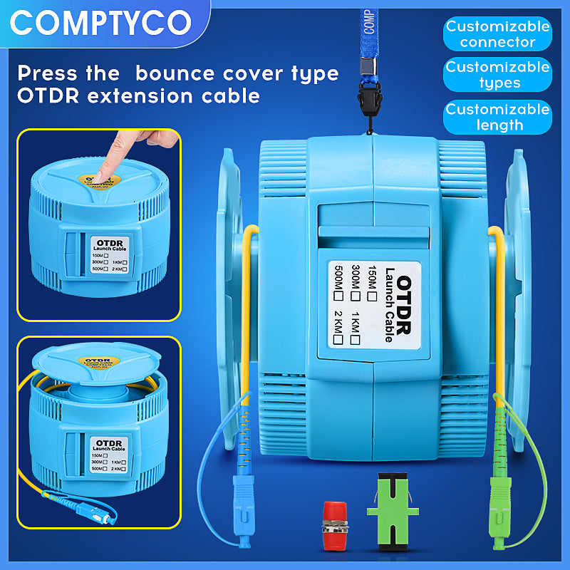 COMPTYCO AUA-20 SC/FC/ST/LC-UPC/APC OTDR Test extension line Customized length/Type/Connector SM MM OTDR Launch Cable Bo