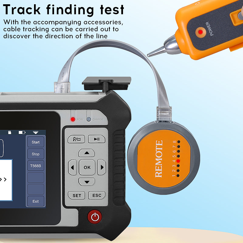 COMPTYCO AUA565U/A Optical Time-domain Reflectometer 80km Single Wavelength 1650nm 9-in-1 Multilingual Band OPM VFL RJ45