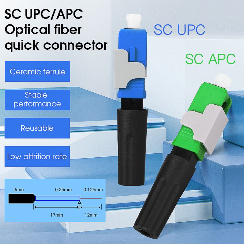 COMPTYCO FTTH Cold Splicing Tool SC/UPC SC/APC Fiber Cable Skin Cold Splicing Device Single Mode Fiber Optic Quick Conne