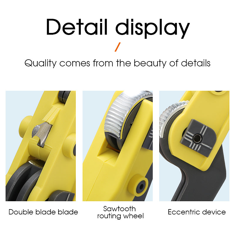 COMPTYCO KMS-K Fiber Optic Stripper 25mm Fiber Optic Cable Opener for Longitudinal Fiber Optic Stripping Plie Cable Stri
