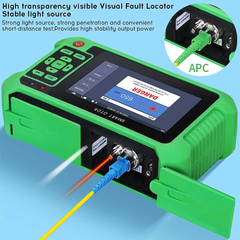 COMPTYCO AUA501U/A Live Testing Optical Time Domain Reflectometer 80km 1550nm 9 Functionality OPM VFL Fiber Optic Tester