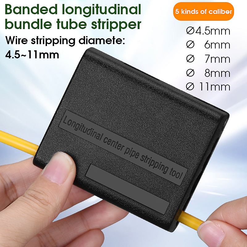 COMPTYCO Fiber Tool Loose Tube Slitter 4.5-11mm Strip Longitudinal Cutter Center Bundle Tube Stripper Leather Fiber Stri