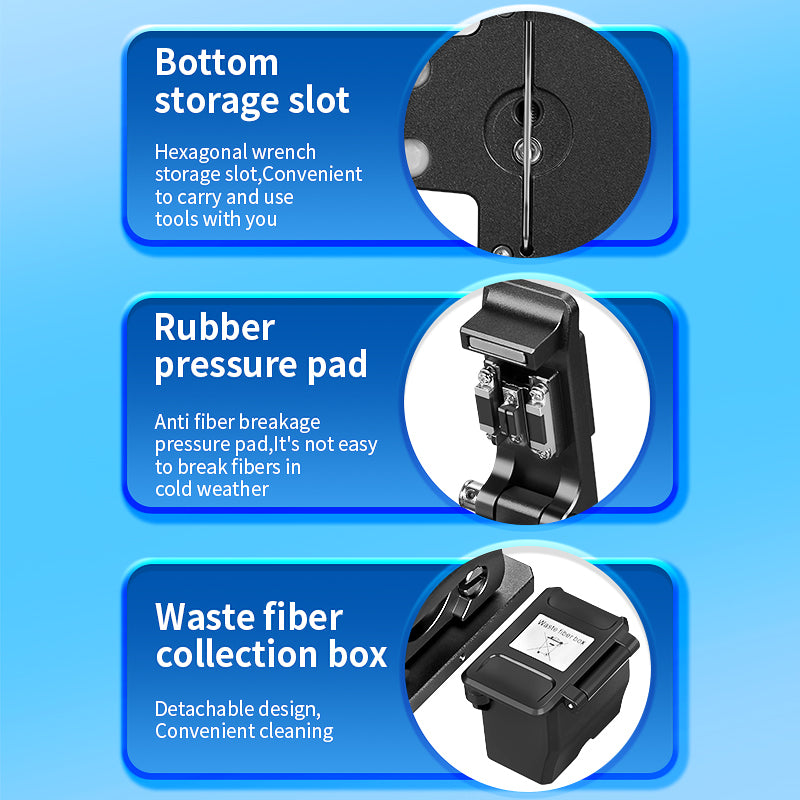 COMPTYCO High Precision K1 Fiber Optic Cutter for Fusion Splicing Automatic Return Cutting Knife Hot Melt Optical Fiber 