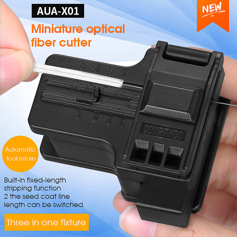 COMPTYCO Factory Price AUA-X01Automatic Return Fiber Optic Cutter 3in1 Fixture Fiber Cutting Knife Cold Joint Tool Fiber