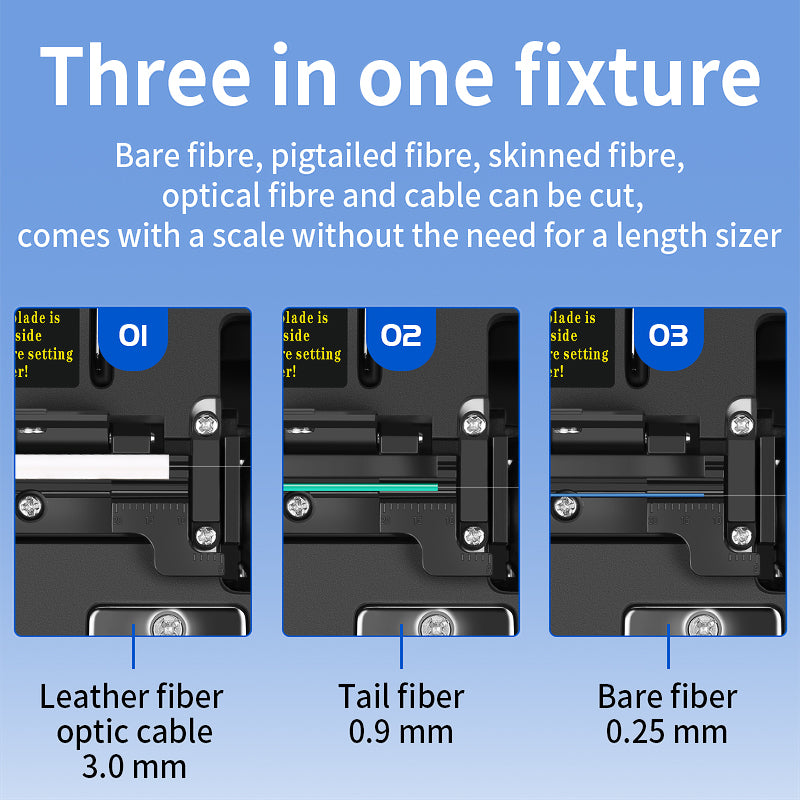 COMPTYCO FTTH High Precision FC-60S Automatic Return Fiber Optic Cutter Cold Joint Tool Fiber Optic Cutter Optical Fiber