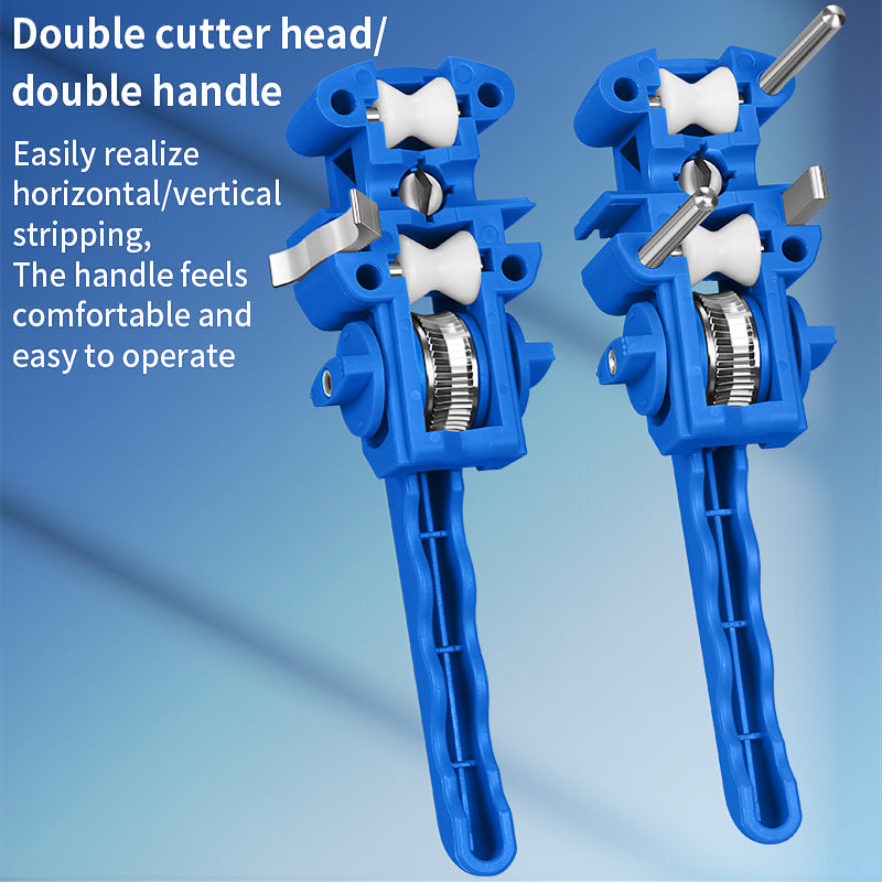 COMPTYCO AUA-F9 Fiber Optic Stripper 8-30mm Longitudinal and Transverse Fiber Optic Cable Opener Fiber Tool Optical Cabl
