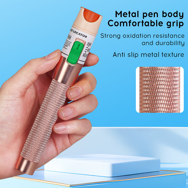 COMPTYCO Fiber Optic Equipment AUA-1-80 Fibra Optica Red Laser Tester Optical Fiber Red Light Pen 60mw VFL Visual Fault 