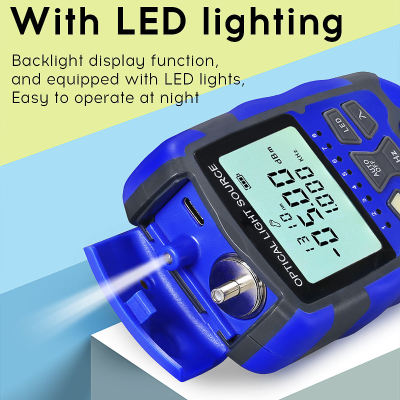 COMPTYCO AUA-MC1315 Rechargeable Fibre Optic Light Sources OLS Fiber Optical Laser 1310 1550nm Handheld Optical Light So
