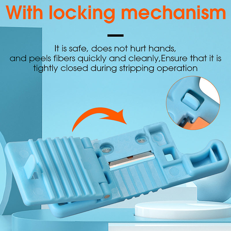 FTTH Mid-Span Access Tool 1.9-3.0mm HMSAT5 Longitudinal Cable Cutter Strip Center Cable Cutter Loose Casing Stripper Blu