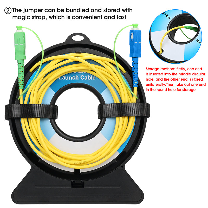 COMPTYCO Fiber Optic OTDR test Cable Extension Line SC/FC/ST/LC-UPC/APC 150M 300M 500M 1000M 2000M SM MM OTDR Launch Cab
