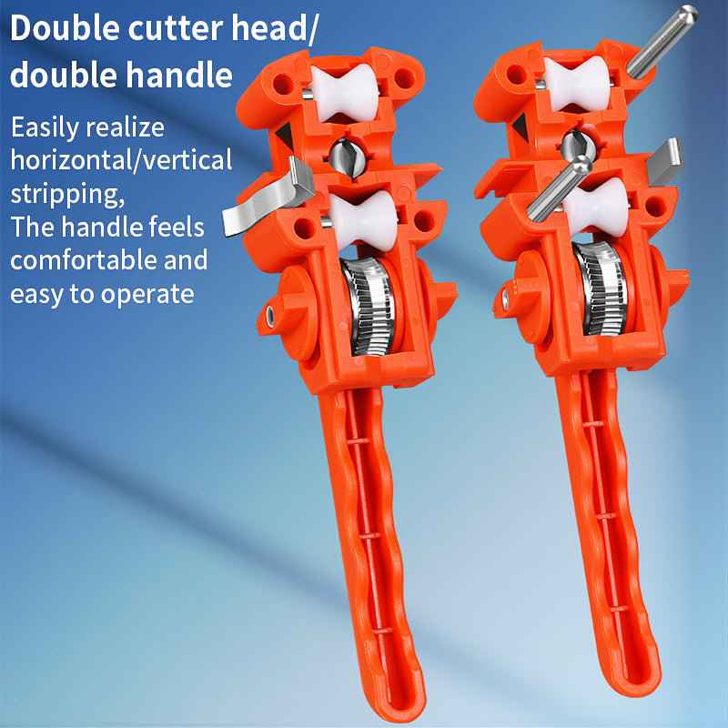 COMPTYCO AUA-F9 Fiber Optic Stripper 8-30mm Longitudinal and Transverse Fiber Optic Cable Opener Optical Cable Cutter