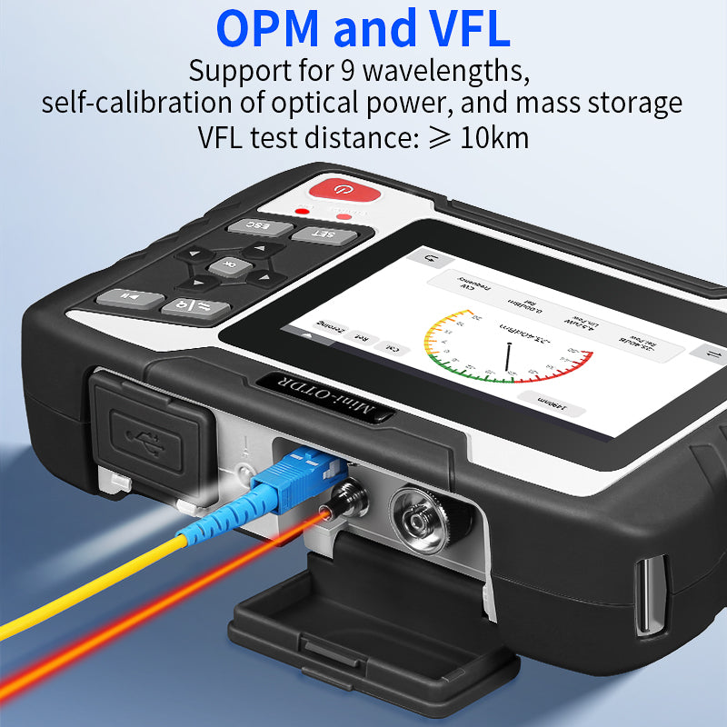 COMPTYCO FTTX AUA-100U/A Optical Time Domain Reflectometer With OPM VFL OLS Event Map 1310 1550nm Mini Fiber Optic Teste