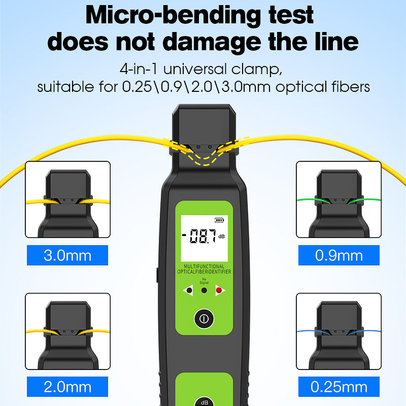 COMPTYCO A-60/A-60+ Optical Fiber Identifier with Visual Fault Locator 30mw VFL Fiber Optic Identifier with Laser Tester