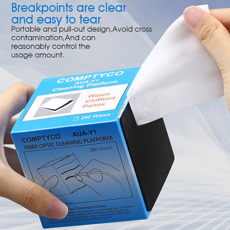 COMPTYCO AUA-Y1 Dust Free Paper Cleaning Paper SC/FC/ST/LC Good Quality Fiber Optical Cleaning Tools Fiber Cleaning Pape