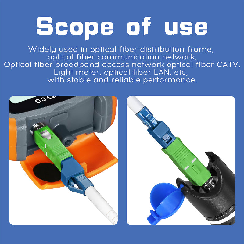 High Quality Single Mode SC-LC Fiber Adapter Hybrid Optical Fiber Converter Head SC/APC (Male) - LC/UPC ( Female) Fiber 