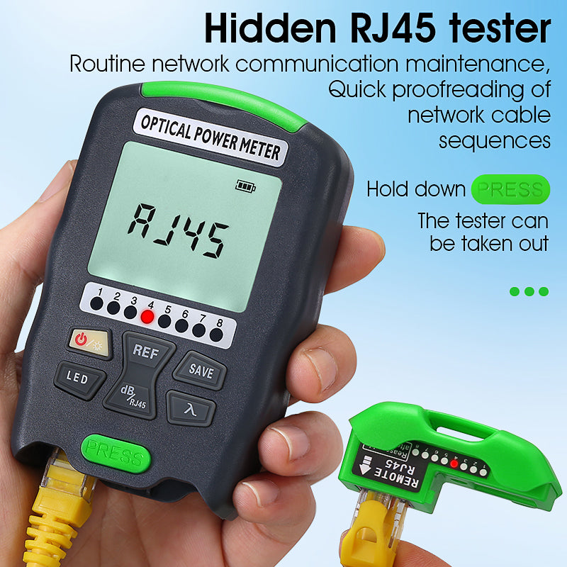 COMPTYCO High Precision Fiber Optic Tester A-D7/D5 OPM with LED and RJ45 Tester Fiber Optic Equipment Mini Optical Power