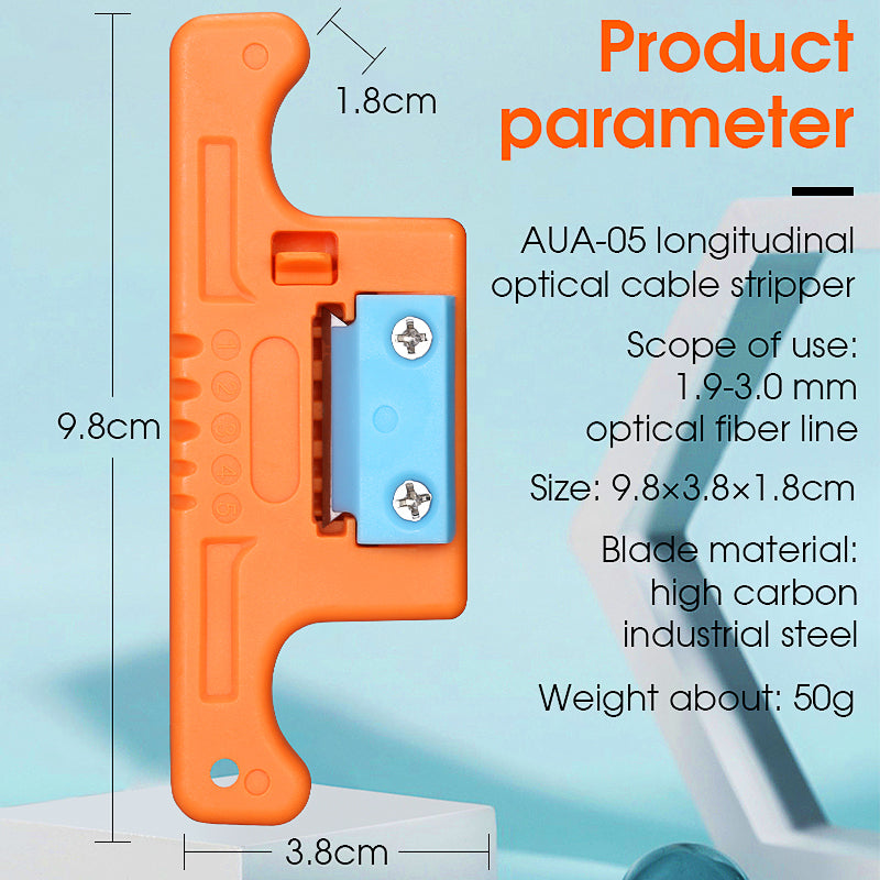 FTTH Mid-Span Access Tool 1.9-3.0mm HMSAT5 Longitudinal Cable Cutter Strip Center Cable Cutter Loose Casing Stripper Ora