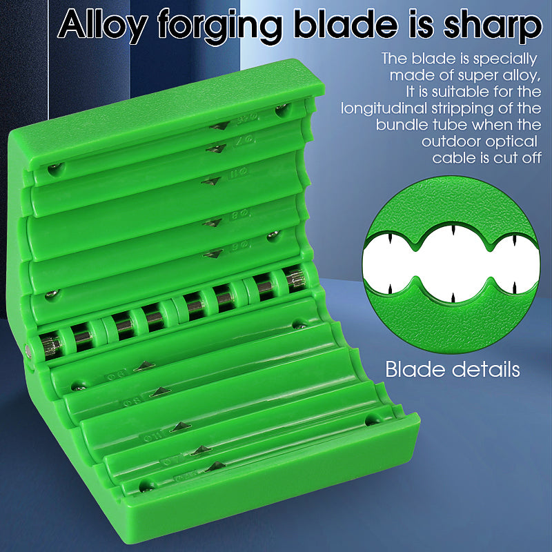 COMPTYCO AUA-08 Fiber Tool Loose Tube Slitter 4.5-11mm Longitudinal Cutter Center Tube Stripper Leather Wire Fiber Strip