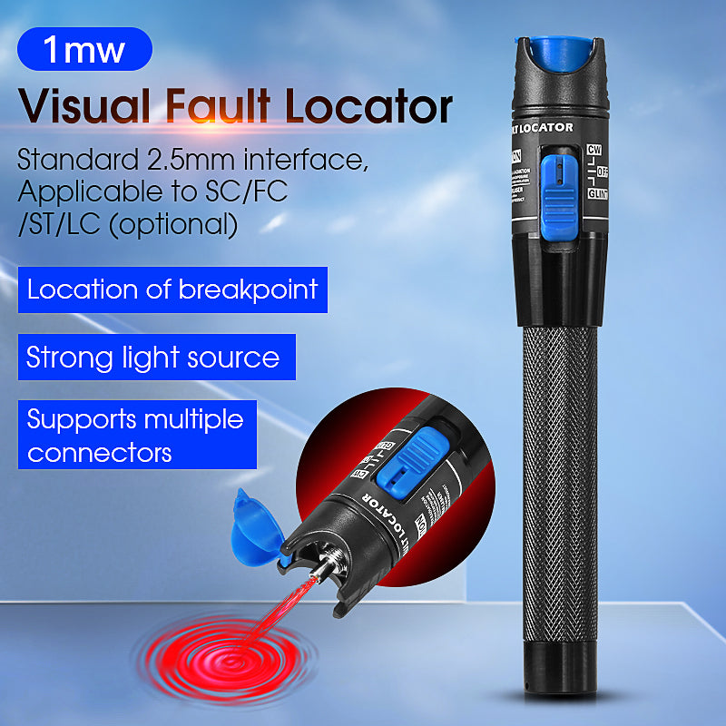 COMPTYCO AUA-1 Fiber Optic Cable Tester Laser Pen Breakpoint Detector VFL 1mw SC/FC/ST (LC to Be Purchased) Visual Fault
