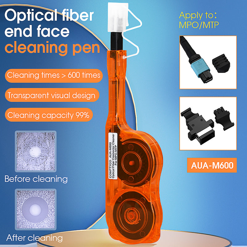 COMPTYCO AUA-M600 Fiber Optic Cleaning Pen Cable Cleaning Tool 600 Times MPO MTP Interface Pen Type Fiber Optic Cleaner