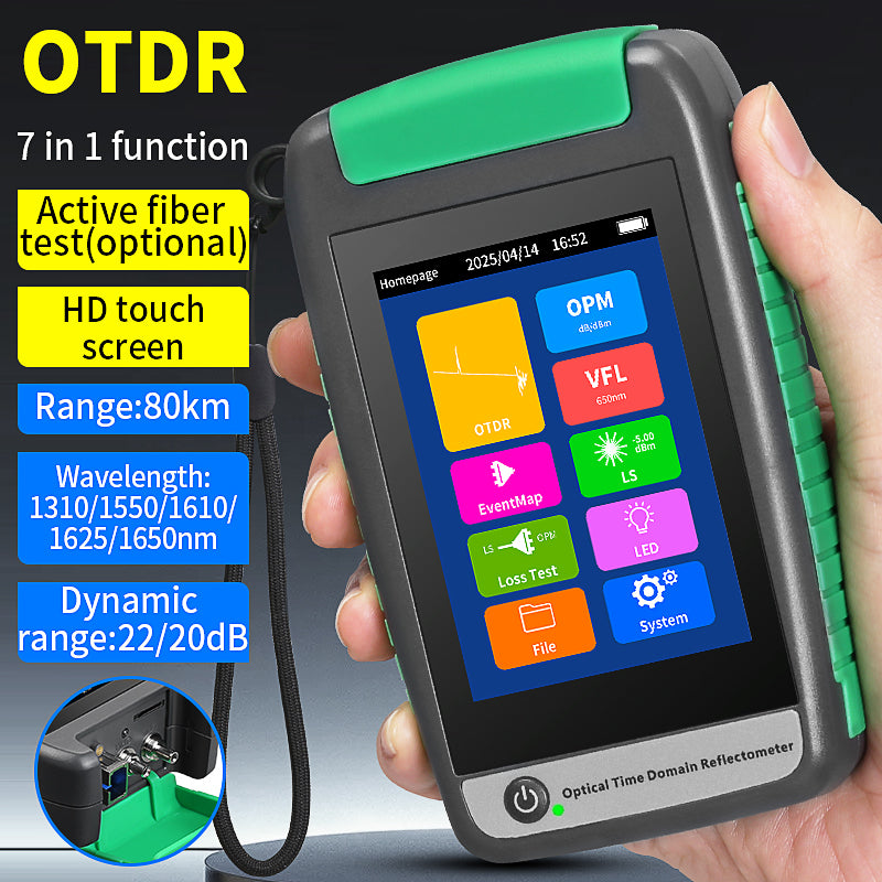COMPTYCO AUA-18U/A Optical Time Domain Reflectometer 80km 1310/1550/1610/1625/1650nm 7 Functions OPM VFL OLS EventMap Sm