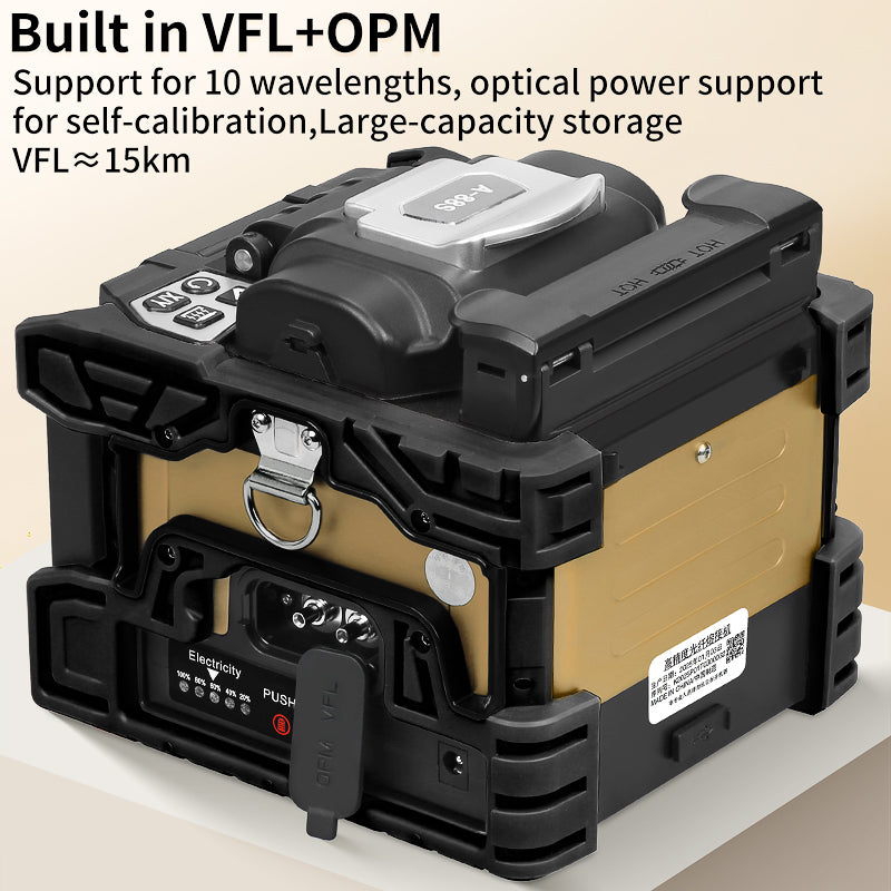 Customized Logo/Color/Boot Page High Performance Welding Machine with OPM VFL 6 Motors 10 Languages Fiber Optic Fusion S