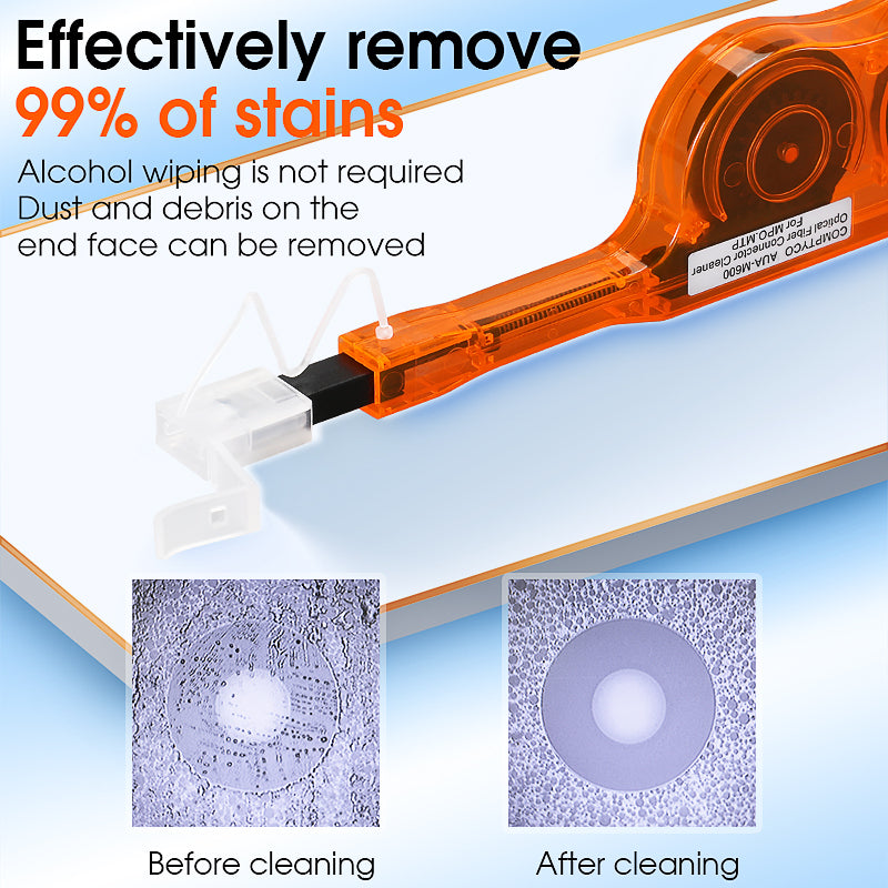 COMPTYCO AUA-M600 Fiber Optic Cleaning Pen Cable Cleaning Tool 600 Times MPO MTP Interface Pen Type Fiber Optic Cleaner