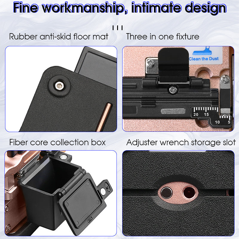 COMPTYCO High Precision AUA-X3 FTTH Automatic Return Fiber Optic Cutter for Fusion Splicing Hot Melt Fibra Optical Fiber