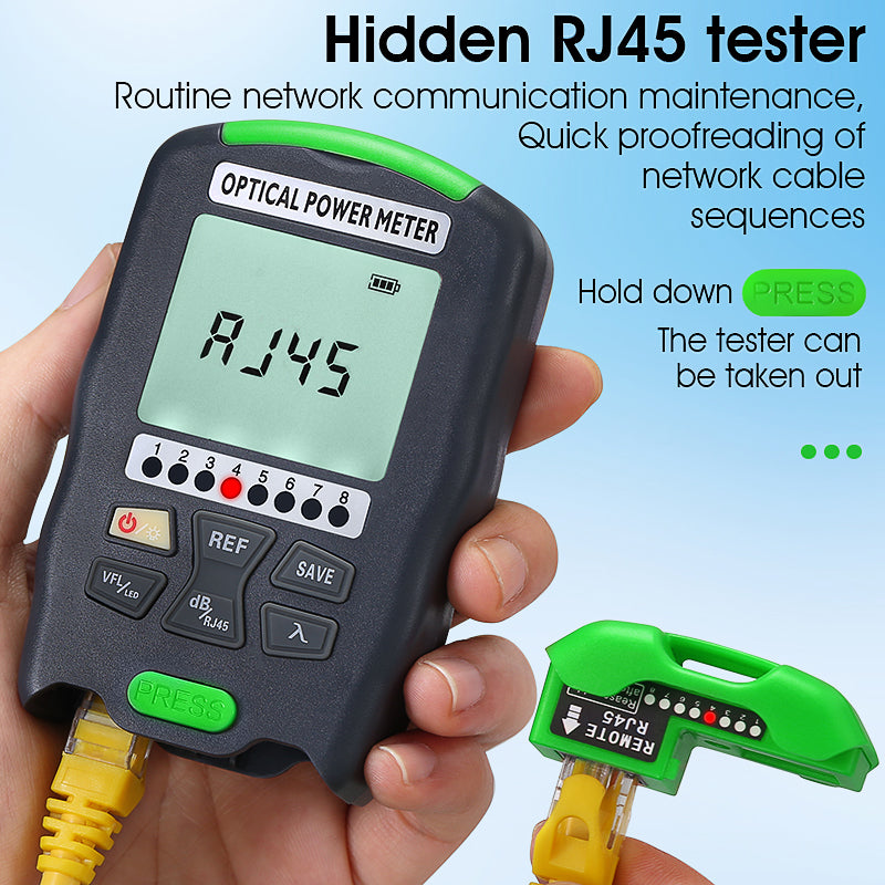 COMPTYCO Optical Multi Meter OPM+VFL+LED+RJ45 Tester All-in-one Fiber Optic Equipment Visual Fault Locator Optical Power