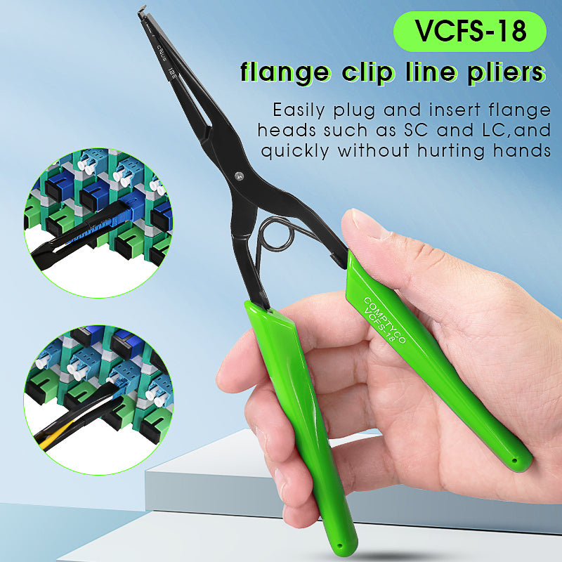 COMPTYCO VCFS-18 green fiber optic connector coupler clamp Fiber optic flange pliers