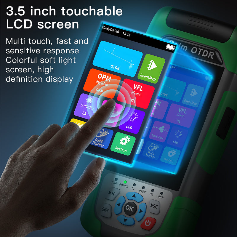 COMPTYCO 1310/1550/1610/1625/1650nm Optical Time Domain Reflectometer VFL OPM OLS RJ45 Test Live Testing OTDR De Fibra O