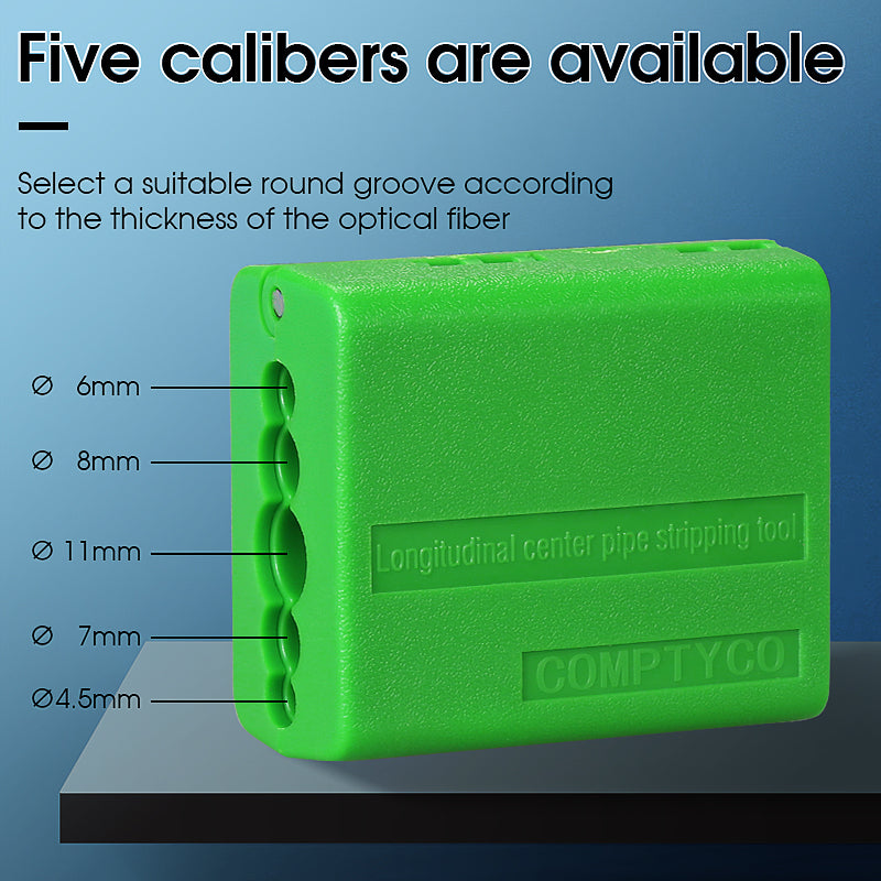 COMPTYCO AUA-08 Fiber Tool Loose Tube Slitter 4.5-11mm Longitudinal Cutter Center Tube Stripper Leather Wire Fiber Strip