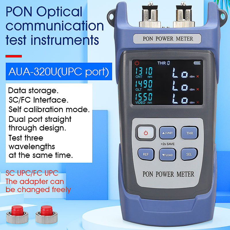 COMPTYCO AUA-320U/A SC/FC/UPC/APC FTTH Tester Network Detection Online test ONT/OLT 1310/1490/1550nm PON Optical Power M