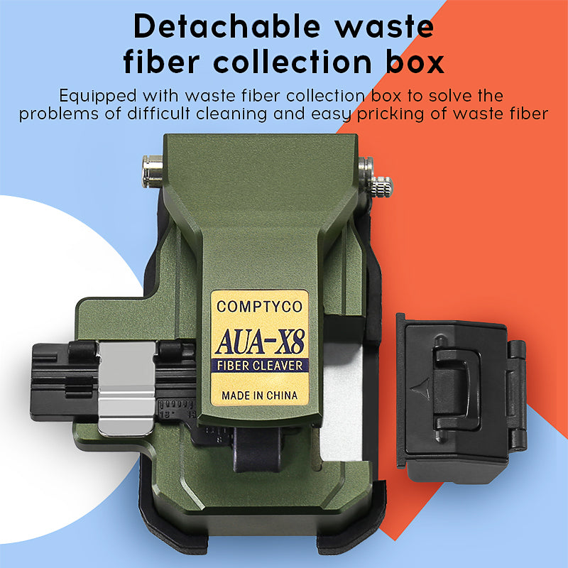 COMPTYCO High Precision AUA-X8 Fiber Optic One Step Cleaver Fully Automatic Cable Cutting Knife Hot Melt Fiber Optic Cle