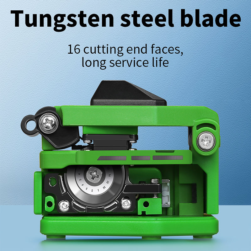 COMPTYCO Automatic Return FTTH Fiber Optic Cutter for Fusion Splicing Green AUA-60C Hot Melt Tools Optic Fiber Cleaver
