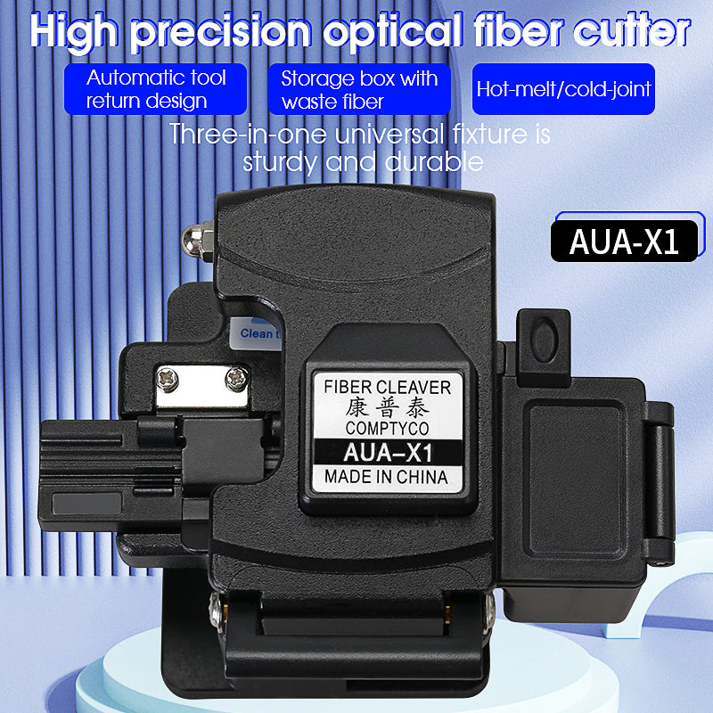 COMPTYCO AUA-X1 High Precision FTTH Fiber Optic Cutter for Fusion Splicing Fiber Optic Cutter Hot Melt Fiber Optical Cle
