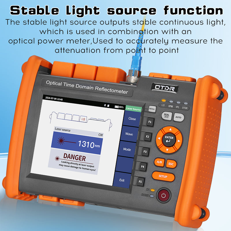 A5280U/A Optical Time Domain Reflectometer 1310/1550nm 32/30dB 120KM distance VFL LS OPM Event Map OLT Tester Fiber Opti